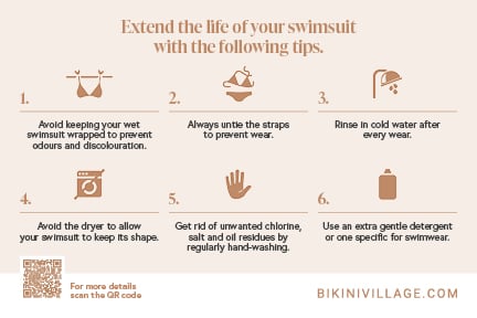 Swimsuit care Cheat Sheet