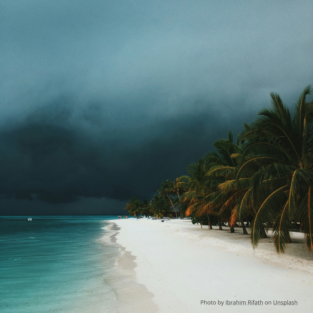 A hurricane in the Caribbean