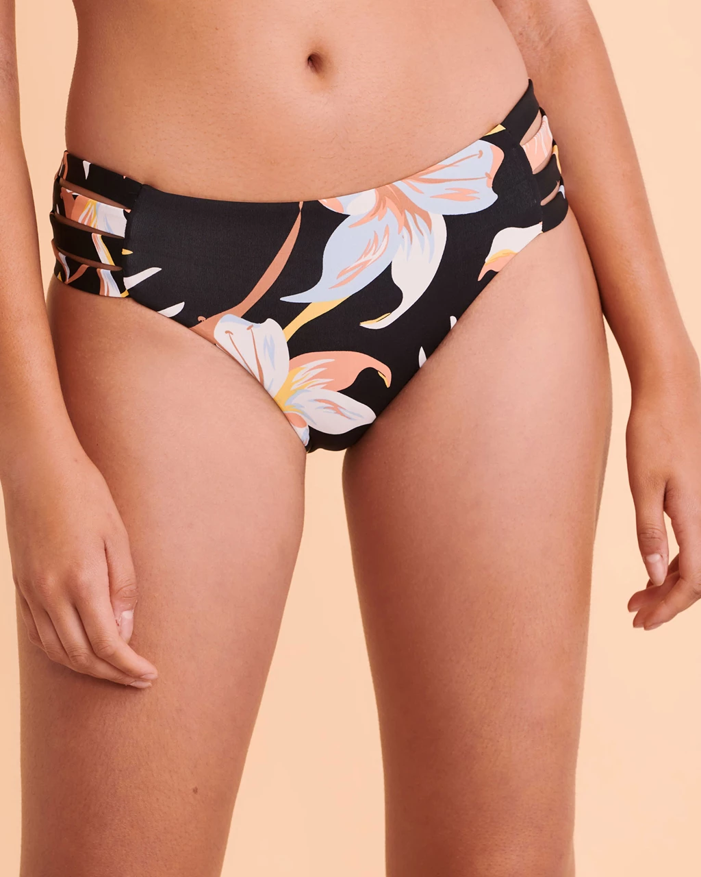 Roxy Hibiscus Wave Hipster Bikini Bottom Foliage Bikini Village